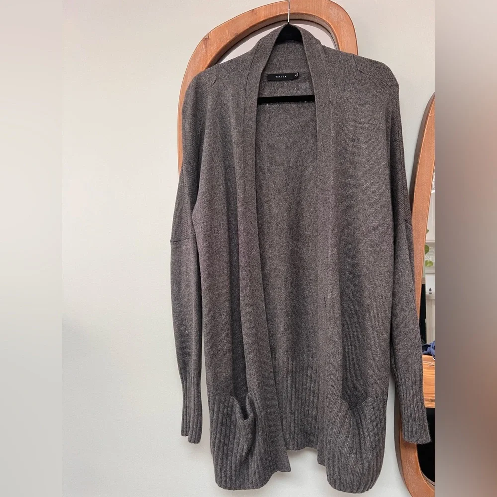 Aritzia Talula Charcoal Cardigan Sweater - Picture 2 of 7